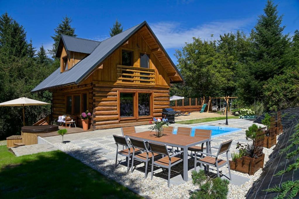 Polana Slowikowa 5 Star- Domek W Gorach Z Jacuzzi, Sauna,Basen,Ogrod Z Lasem, Kominek I Narty Stroza  Exterior photo