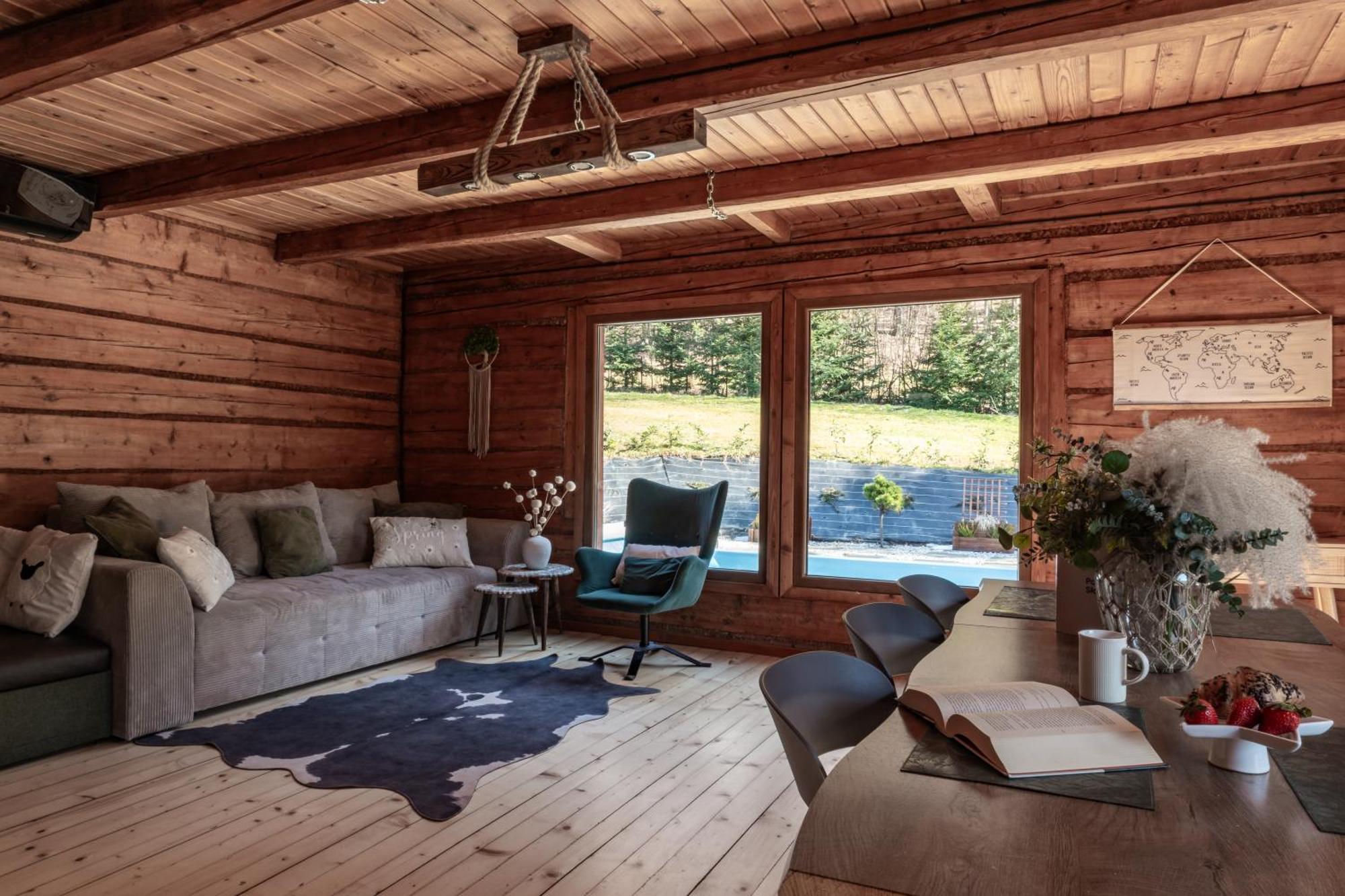 Polana Slowikowa 5 Star- Domek W Gorach Z Jacuzzi, Sauna,Basen,Ogrod Z Lasem, Kominek I Narty Stroza  Exterior photo